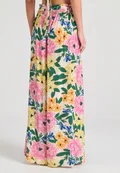 Pantaloni Funky Buddha Wide Leg All Over Printed