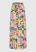 Pantaloni Funky Buddha Wide Leg All Over Printed