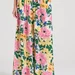Pantaloni Funky Buddha Wide Leg All Over Printed